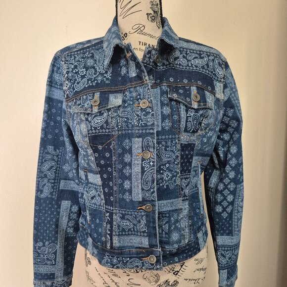 Paisley Jean Jacket - Picture 1 of 11